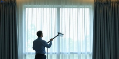 Commercial curtain steam cleaning service sunshine-vic hotels offices